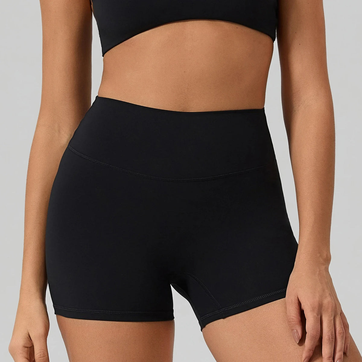 Hearuisavy Women's Sports Shorts High Waist Cycling Running Workout Pants Breathable Quick Drying Yoga Gym Fitness Pants Female