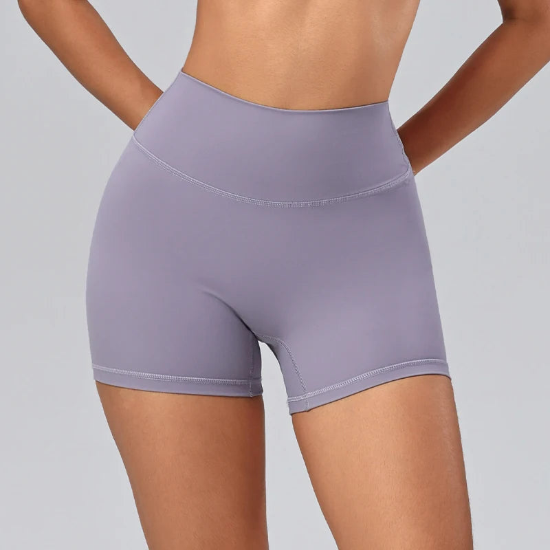 Hearuisavy Women's Sports Shorts High Waist Cycling Running Workout Pants Breathable Quick Drying Yoga Gym Fitness Pants Female