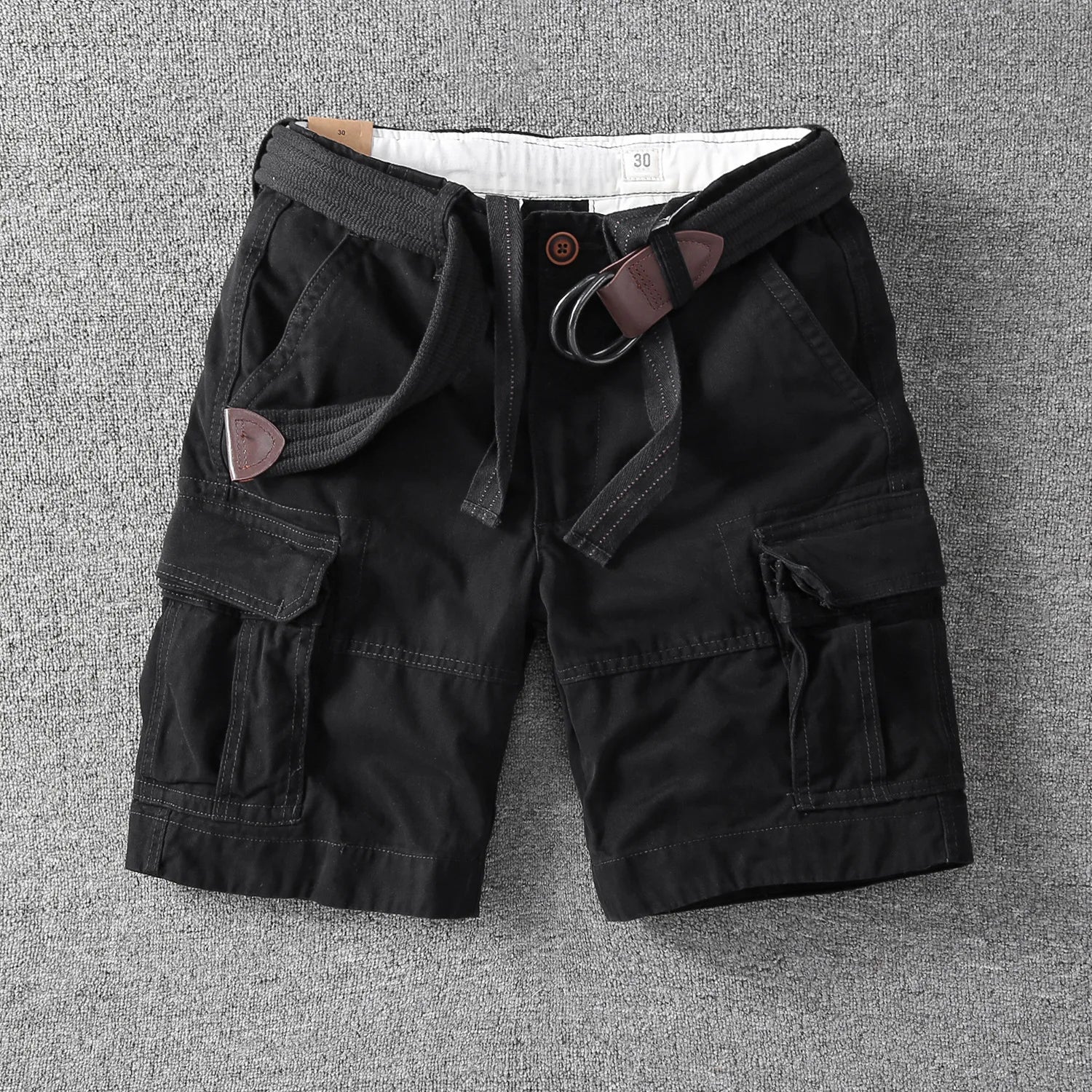 2026 New men's outdoor fashion leisure sports multi-pocket cargo shorts fans color cotton goods beach summer spring shorts