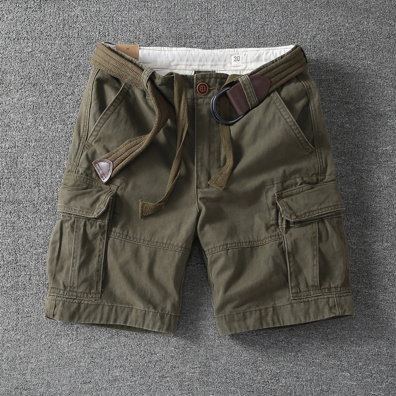 2026 New men's outdoor fashion leisure sports multi-pocket cargo shorts fans color cotton goods beach summer spring shorts
