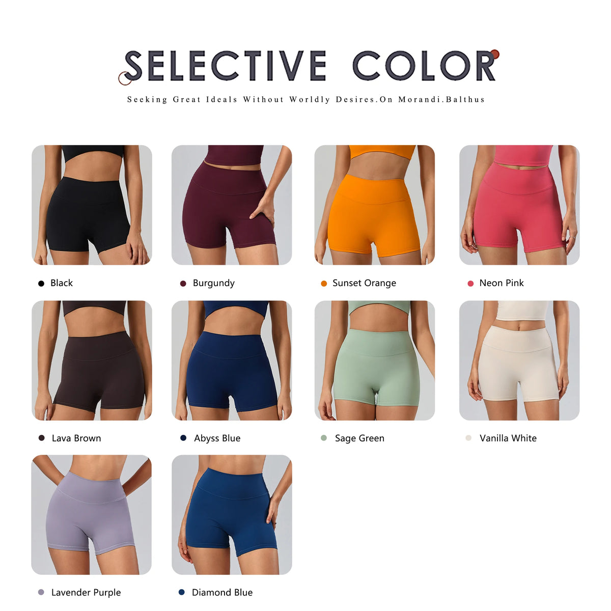 Hearuisavy Women's Sports Shorts High Waist Cycling Running Workout Pants Breathable Quick Drying Yoga Gym Fitness Pants Female