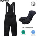YKYWBIKE Men's Cycling Bib Shorts Belgium Padded Bicycle Shorts MTB Pro Italy MITI Straps Road Bike Bib Pants