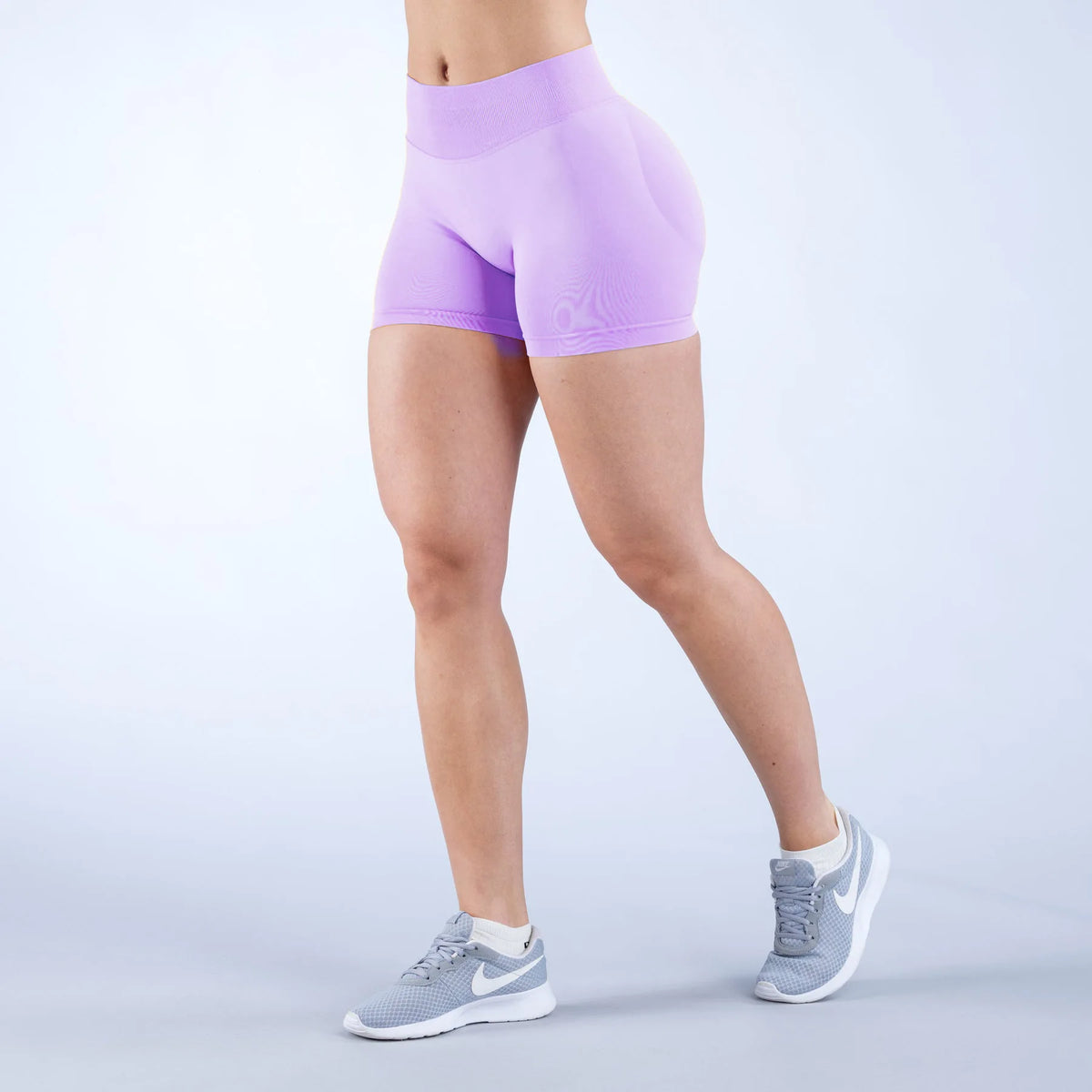 Women High Waist Yoga Shorts Peach Butt Lift Seamless Gym Shorts High Stretch Anti-Chafing Workout Running Biker Shorts