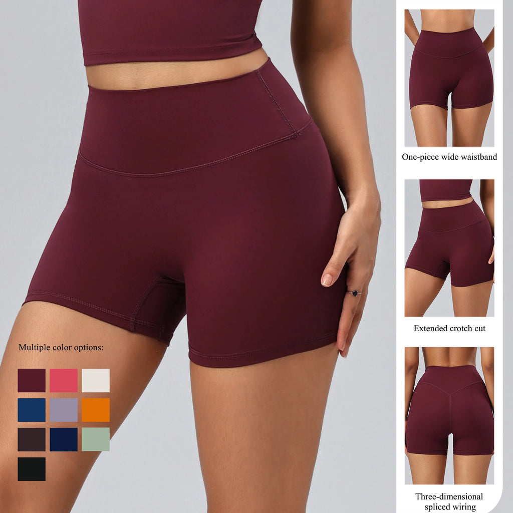 Hearuisavy Women's Sports Shorts High Waist Cycling Running Workout Pants Breathable Quick Drying Yoga Gym Fitness Pants Female