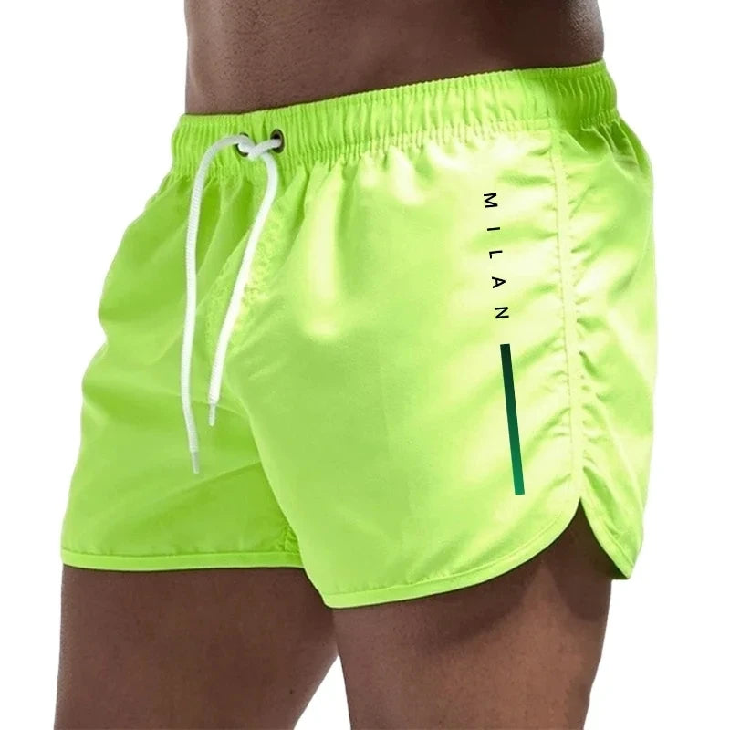 2026 New Men's Beach Printed Shorts, Summer Fashion Men's Casual Sports Running Shorts