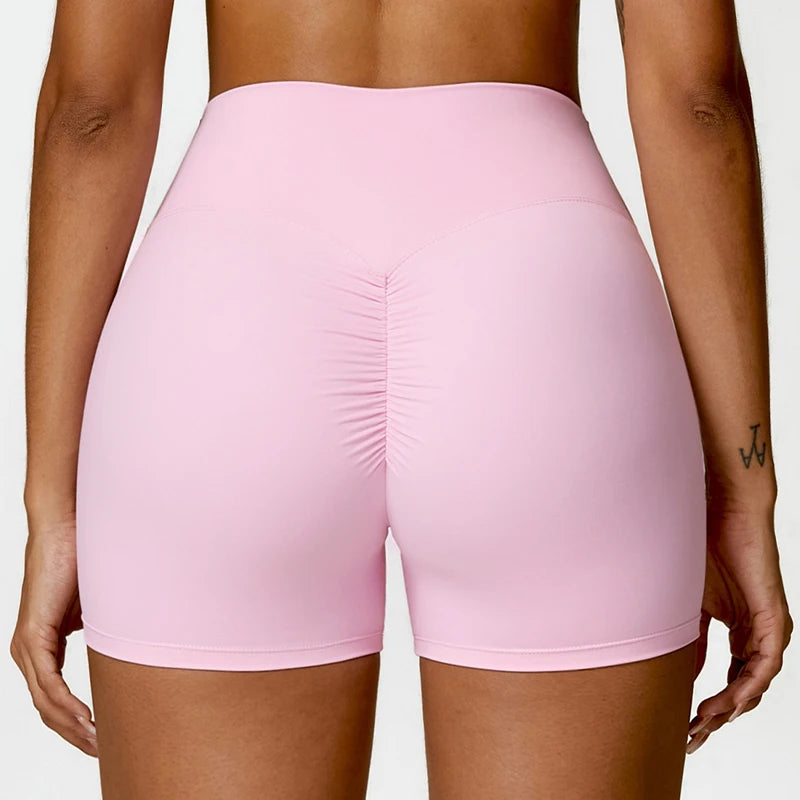 Summer Solid Color Women Fitness Quick-Dry Sport Short Women Cycling Soft Training Shorts Jog High Waist Yoga Short Legging
