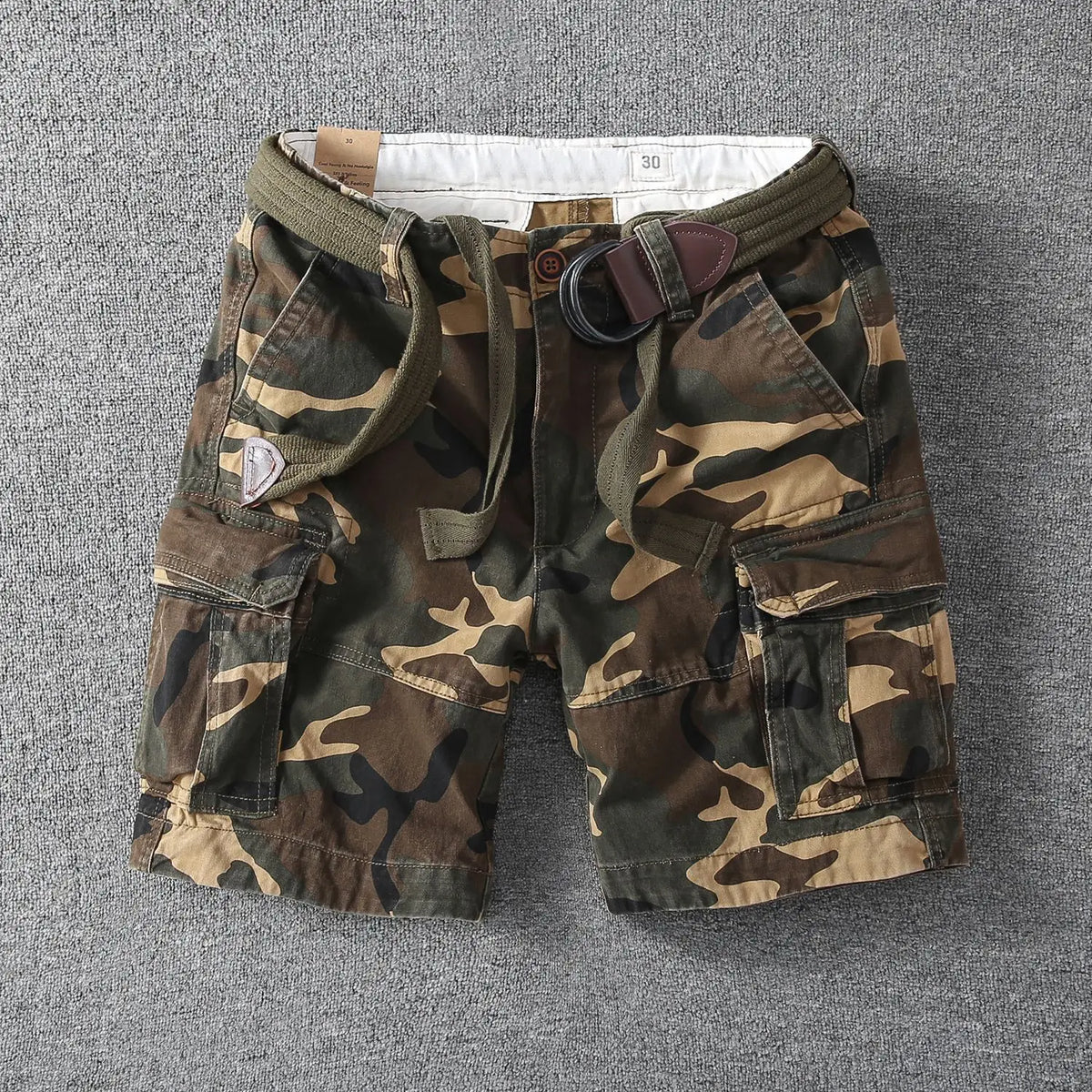 2026 New men's outdoor fashion leisure sports multi-pocket cargo shorts fans color cotton goods beach summer spring shorts