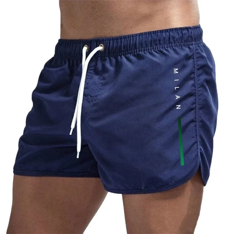 2026 New Men's Beach Printed Shorts, Summer Fashion Men's Casual Sports Running Shorts